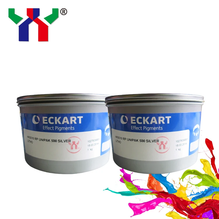 9310 серебристые Германия Eckart офсетная печать Litho Ink 1 кг/can высокое качество горячая
