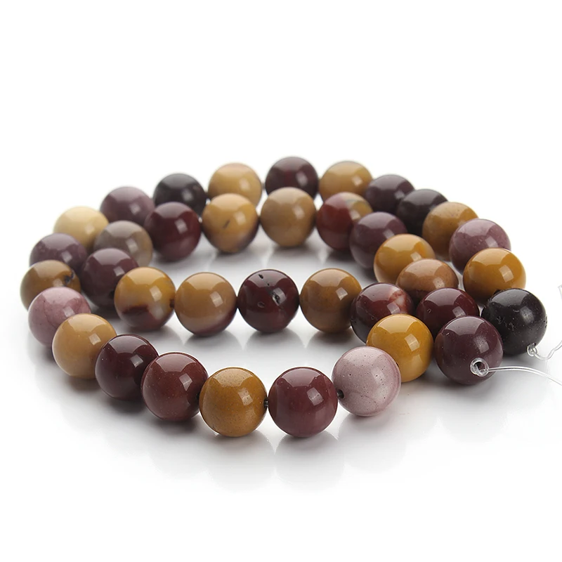 New Mix Colored Loose Natural Beads Charms Spacer Round Stone 4 6 8 10 12 14mm for DIY Jewelry Findings F2119 | Украшения и