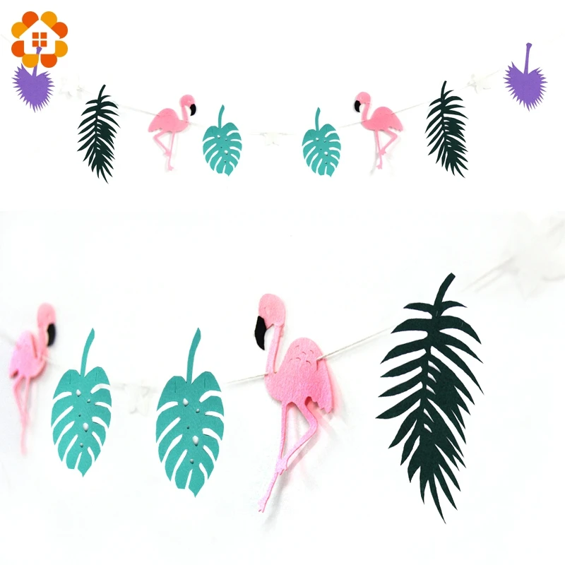 1 комплект нетканый материал баннер из фигурок фламинго кокунут гирлянда