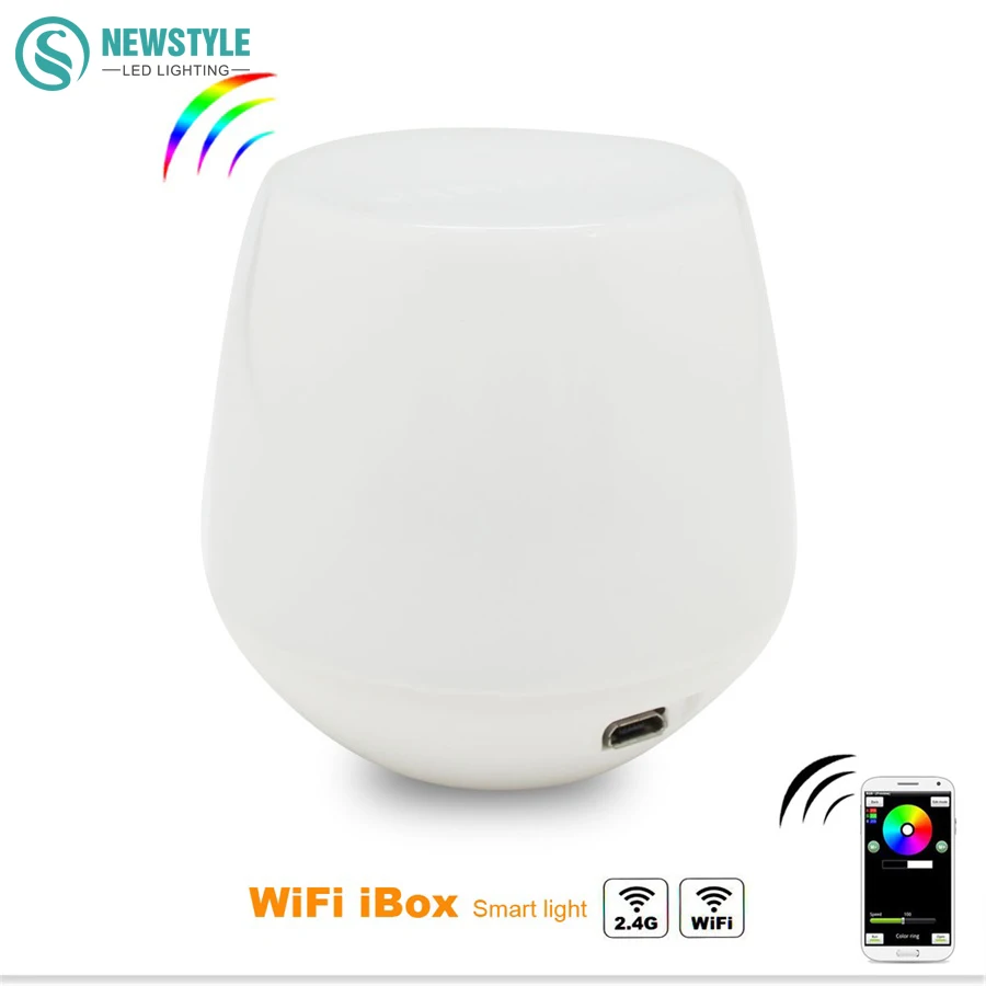 Новинка 2.4 г. г Mi. свет Беспроводной WI FI RGB LED контроллер полосы лампа Интернет