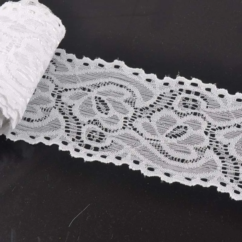 

Высококачественная Белая Кружевная лента с вышивкой, 5 ярдов/партия, ширина 60 мм, для рукоделия CP1365