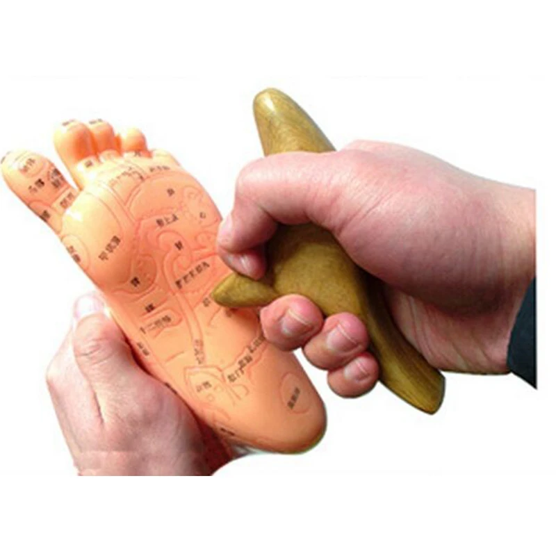 

Wooden Massage Stick Acupuncture Massage Rod Acupuncture Point Rod Foot Massage Tool Camphor Wood Triangle Foot Massage Device