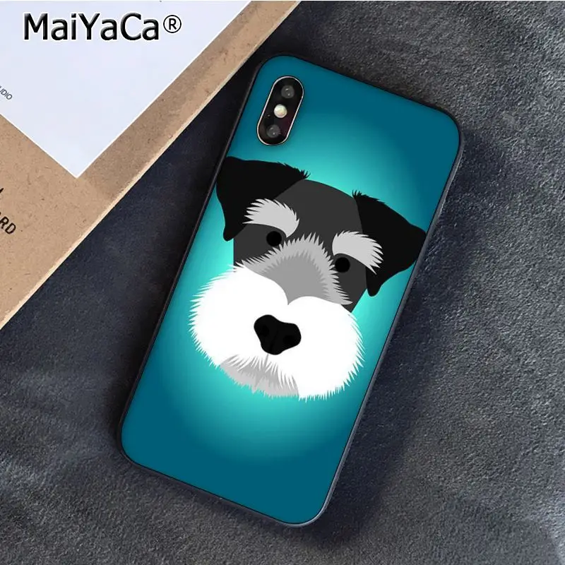 A4 Чехол MaiYaCa Schnauzer Puppy dog Art Для iphone 11 Pro 11Pro Max 5 5Sx 6 7 7plus 8 8Plus X XS MAX XR - Цвет: A4