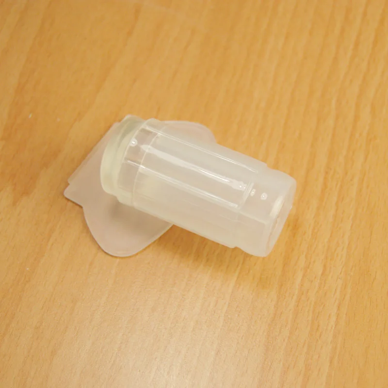 Новый 2 8 см прозрачный штамп дизайн ногтей пластиковая пластина желе Stamper скребок