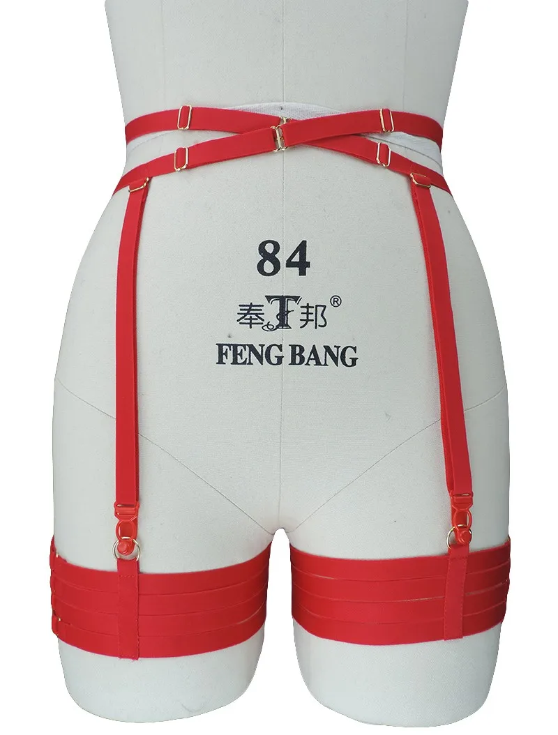 Красный жгут белье подвязки два стомн лучших проводов и чулки из ремни ручной