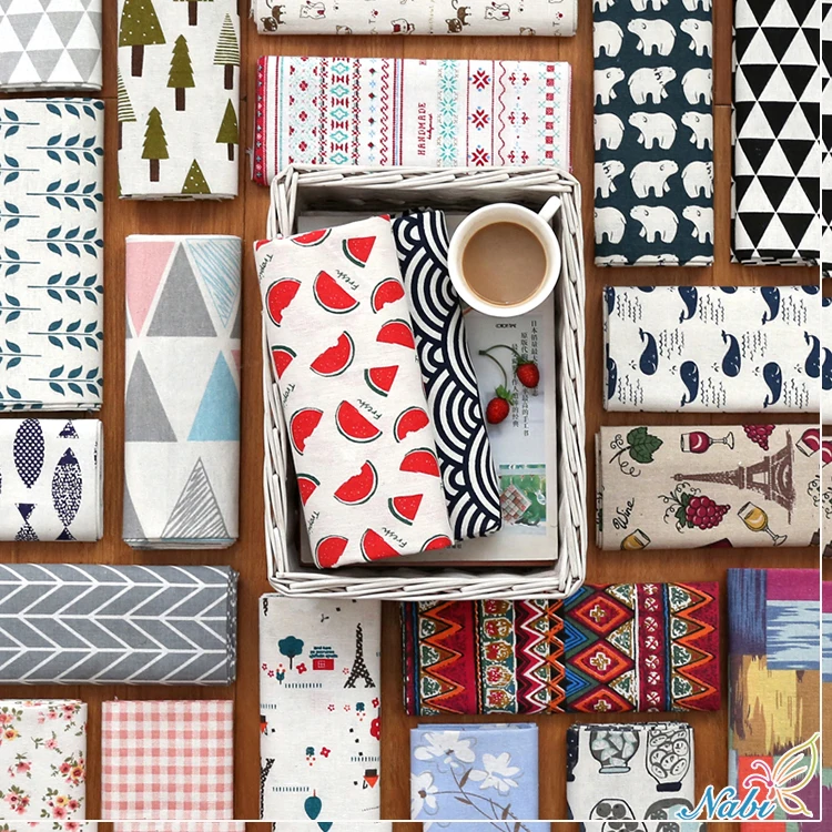 SMTA хлопчатобумажная ткань из кусков для шитья войлок вышивки хлопок цветок 50*150