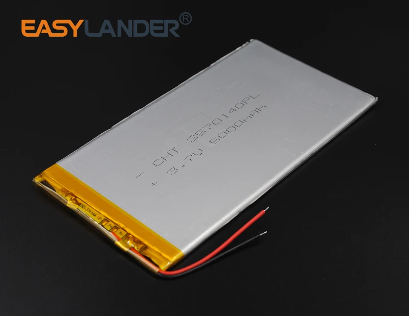 

Перезаряжаемый литий-полимерный литий-ионный аккумулятор 3570140 3,7 в 5000 мач для Bluetooth ноутбука планшета пк электроники лампа безопасности вне...