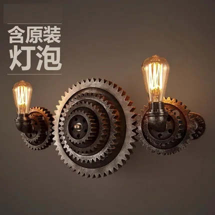 Креативная деревянная лампа в стиле лофт для водопроводной трубы винтажные