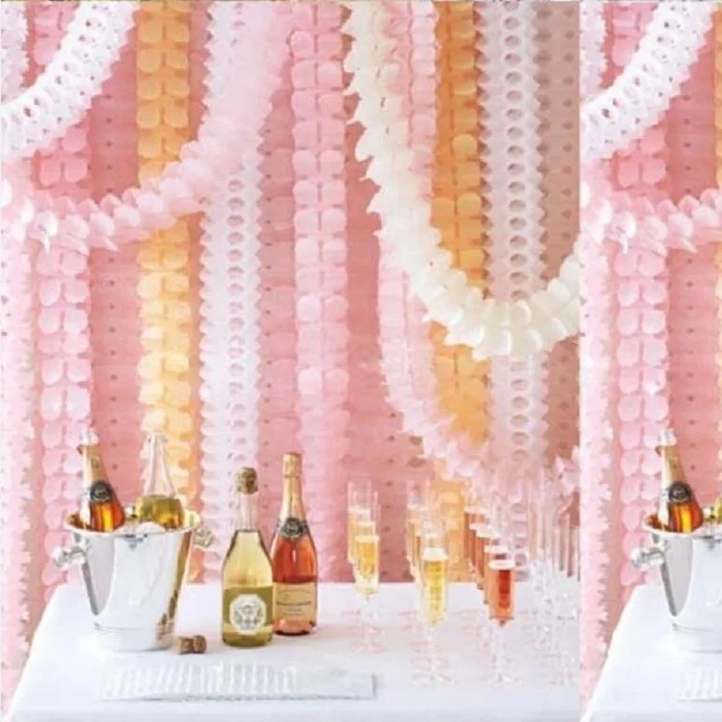 Бумажные гирлянды в форме клевера 3 м с четырьмя линиями для вечеринки свадьбы