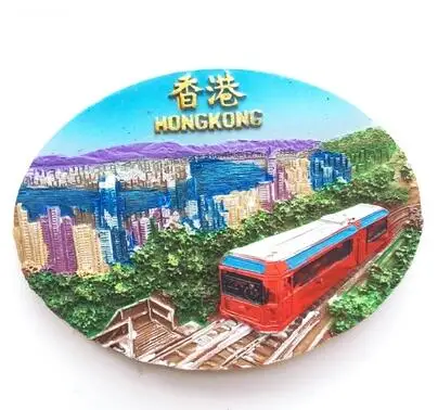 1 шт. Hong Kong Китай магнит на холодильник туристические сувениры украшения для дома - Цвет: 4