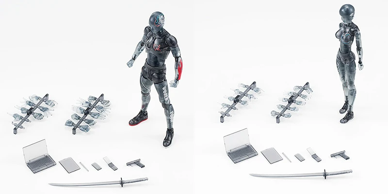 15 см многожильные подвижные фигурки SHFiguarts BODY KUN/BODY CHAN серый/оранжевый цвет Ver ПВХ фигурка Коллекционная модель игрушки