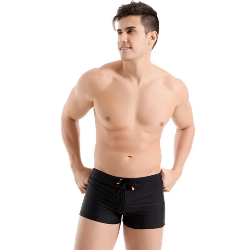 Мужские плавки бикини Y82 однотонные черные зеленые красные серые пляжные