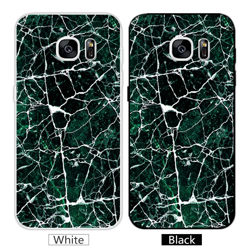 Case For Samsung Galaxy S7 Soft TPU Ultrathin Silicone Gel Black Back Matte Cover S 7 G930 Marb Phone Cases |