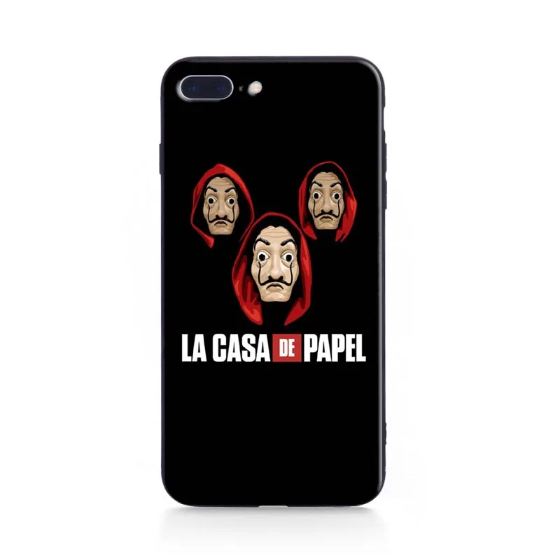 Чехол для телефона LA Casa De Papel Money Heist мягкий силиконовый чехол из ТПУ задняя iPhone 5 5S
