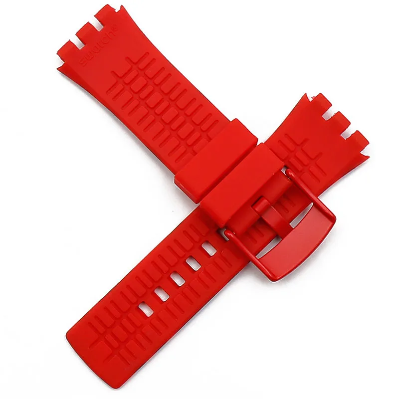 Silicone strap men's watch accessories for Swatch Touch SURW100SURB100SURB105SURR103SURB101 waterproof strap women watch band