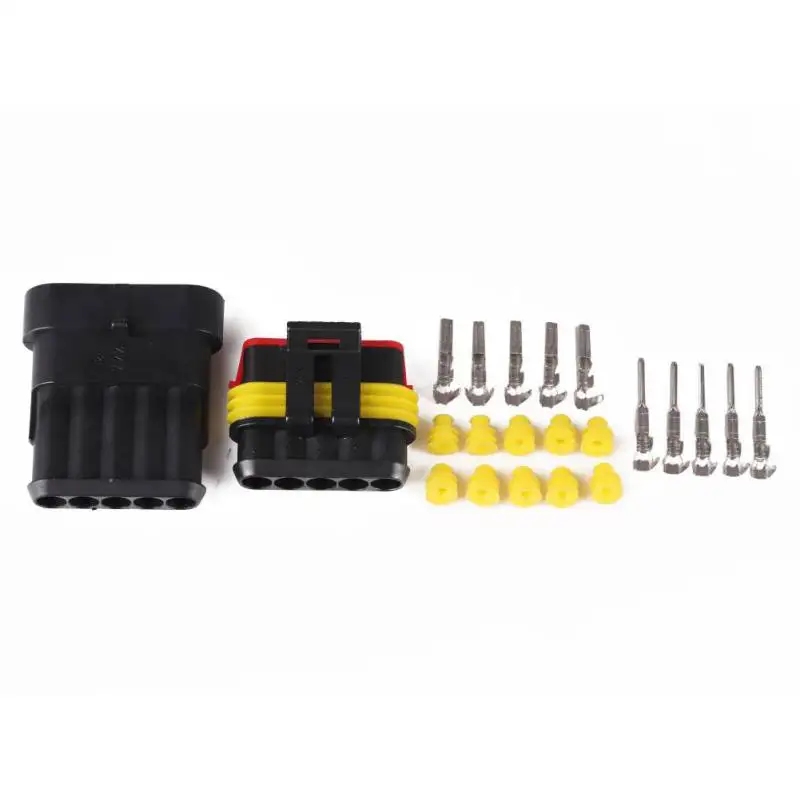 

1/2/3/4/5/6 Pins Way Super Seal Waterproof Electrical Wire Connector Plug For Car