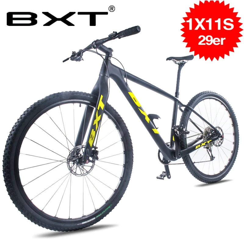 BXT 11 скоростей горный велосипед 29er* 2,1 шина T800 углеродный 120 Niose дисковый тормоз 142*12 мм MTB полный велосипед