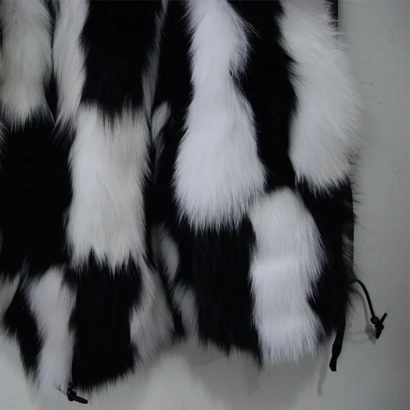 Мужская Черная парка черная и белая куртка в сетку | одежда