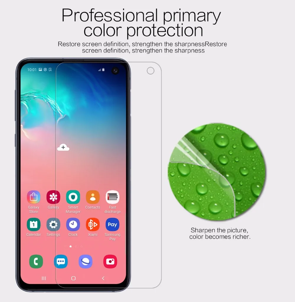Защитная пленка NILLKIN для Samsung S10e 2 шт./лот прозрачная глянцевая Galaxy в розничной