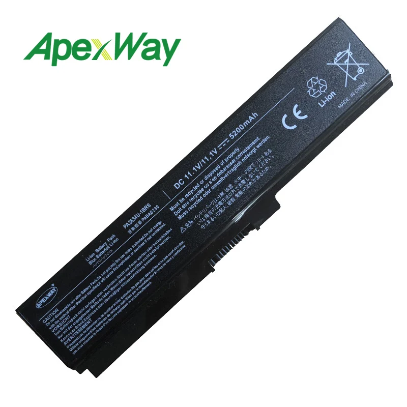 Apexway 6 ячеек Аккумулятор для Toshiba Satellite Pro c660 1d0 C650 C660D L630 L670 U400 U500 C660 L640 T110 T115 T135