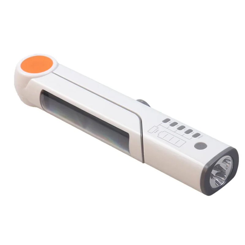 Аварийный фонарик Динамо на солнечной батарее ручной с радио зарядным