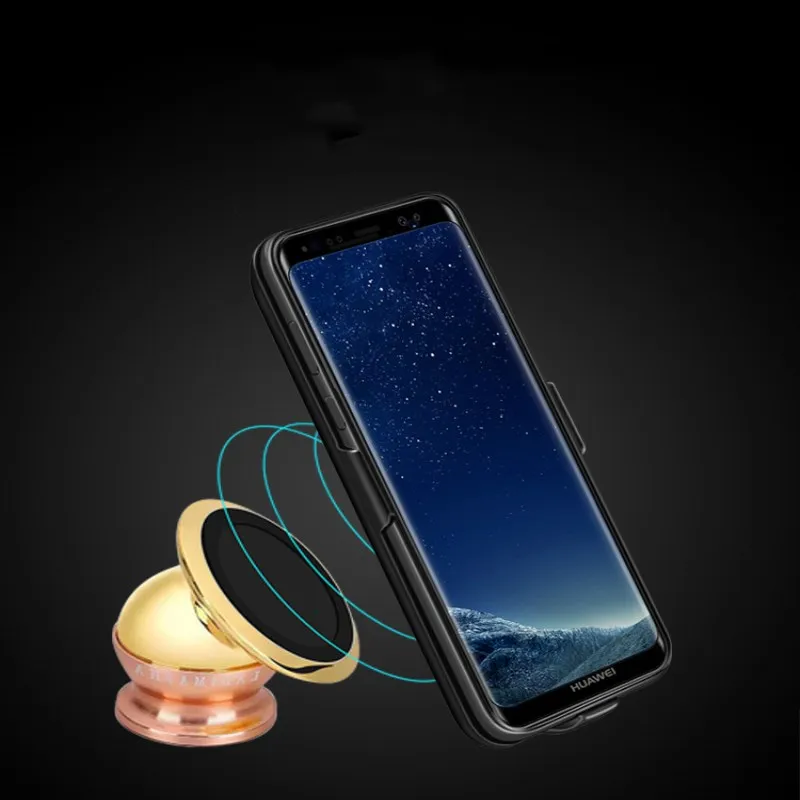 Внешний Батарея USB резервного копирования автомобильный держатель Магнитный