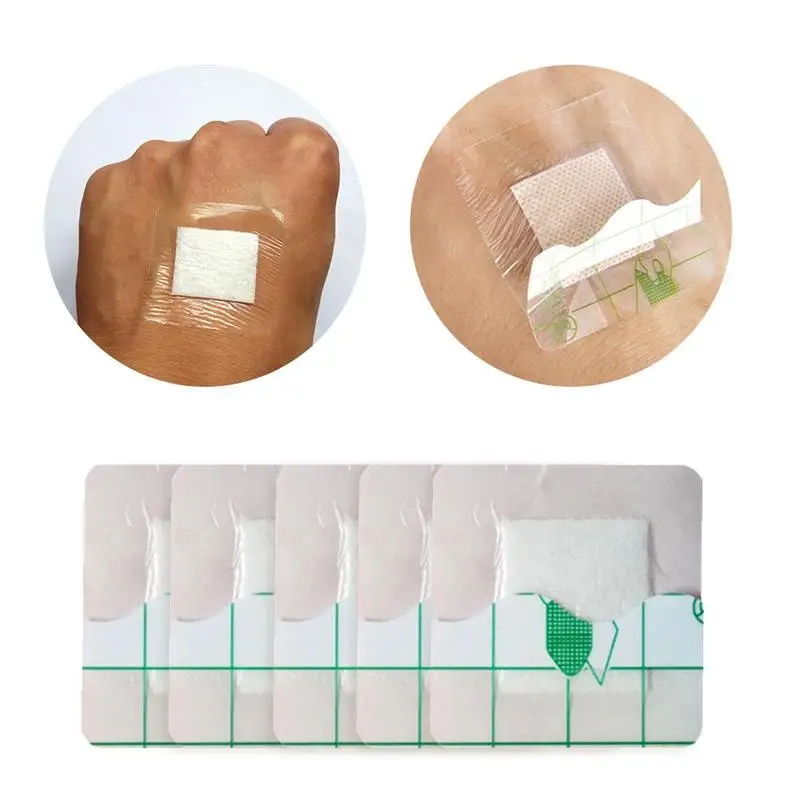 

100Pcs Hemostasis Band Aid PU Waterproof Wound Dressings Sterile Stickers First Aid Bandage Multifunction Adhesive Plaster 3.8cm