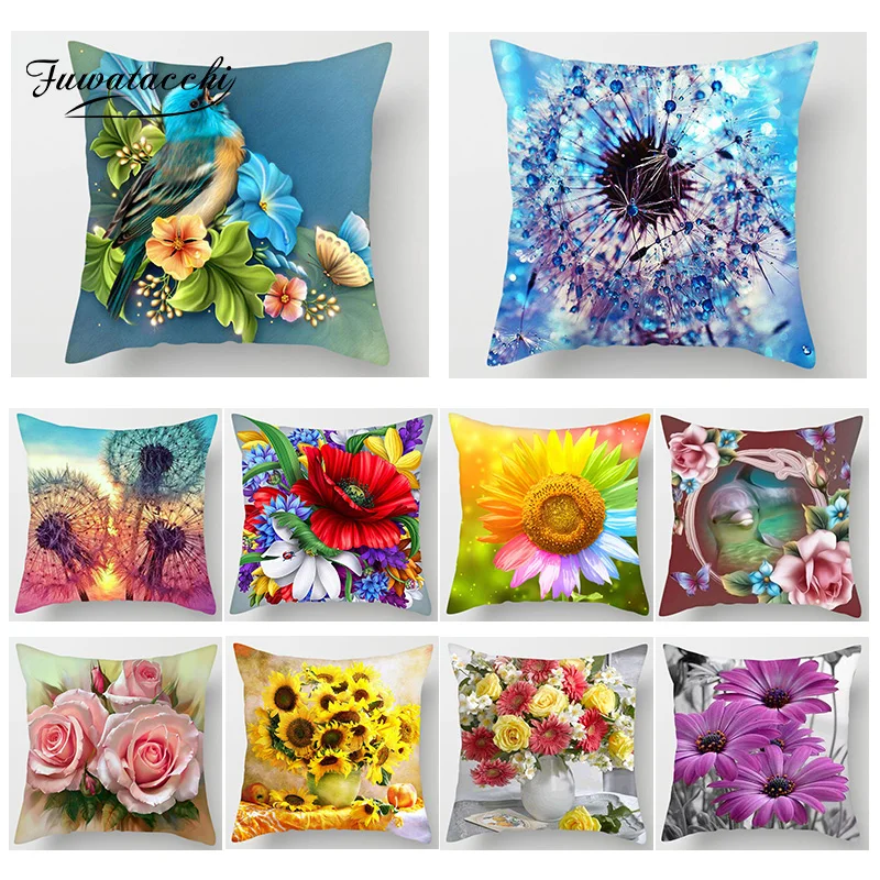 Цветок Fuwatacchi Искусственный Подсолнух роза Одуванчик аксессуары для домашнего