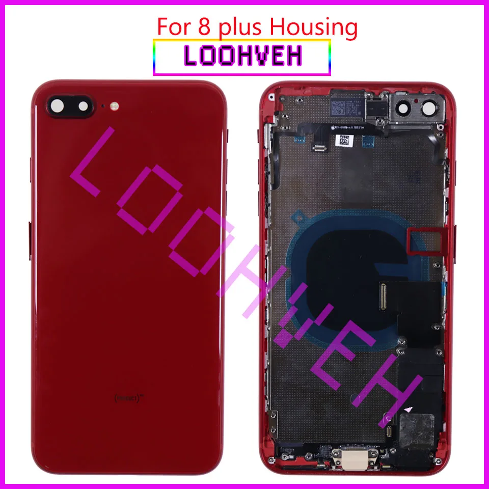 Новинка для iphone 8 8G или 8 Plus X полная сборка корпуса задняя средняя рамка Корпус батареи корпус с гибким кабелем CE логотип стекло