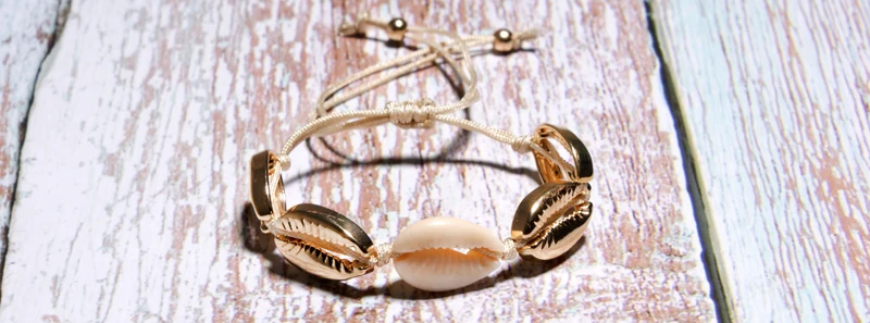 MOON GIRL Boho Puka Shell Bracelet for Women Fashion Cowrie Bohemian Friendship Summer Girl Charm Pulseras Femme Dropshipping