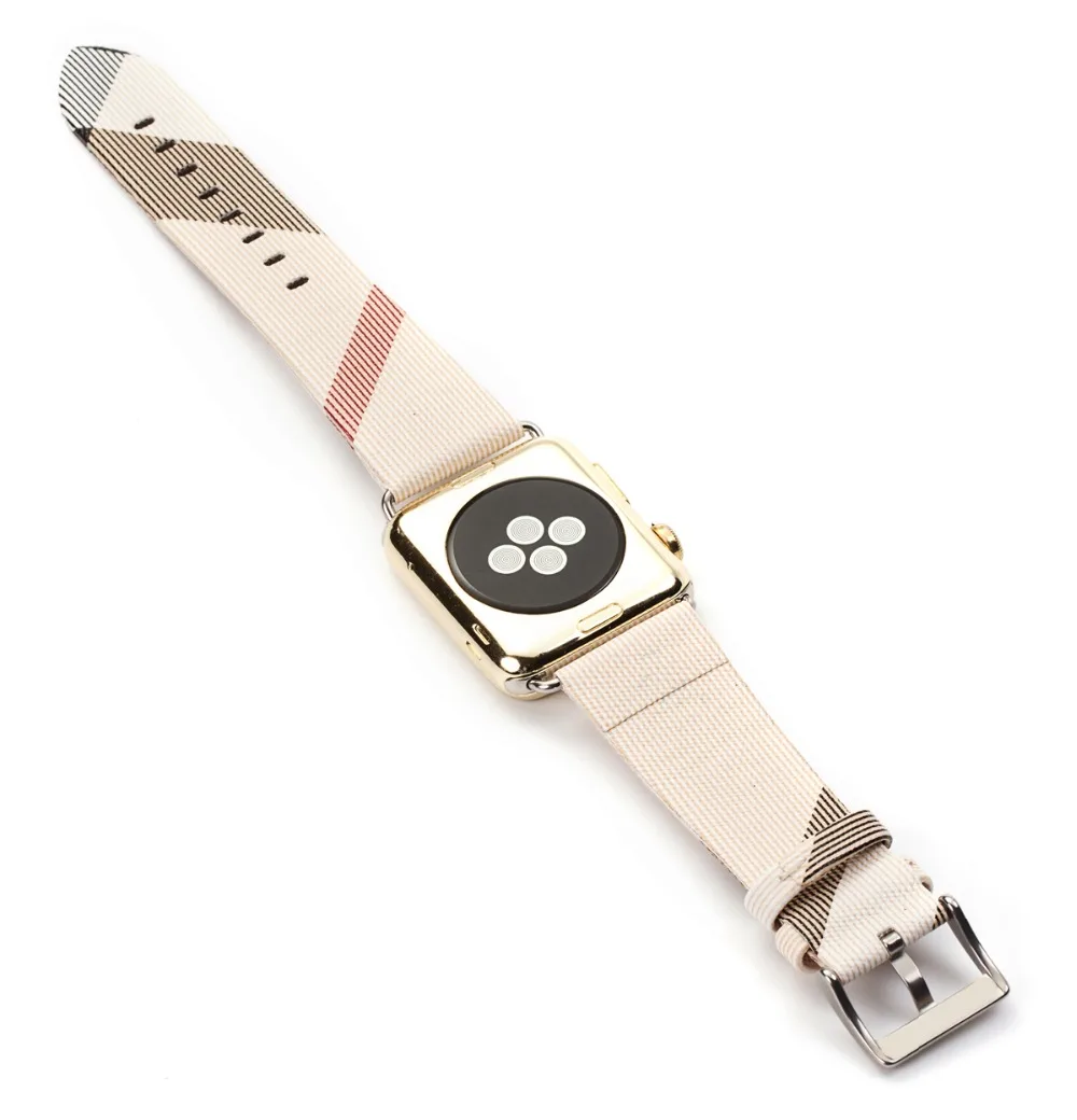 Кожаный ремешок для часов Apple Watch 5, 4, черный, серебристый металлический разъем, белый ремешок, браслет, замена для iWatch 44 мм, 40 мм, ремешок