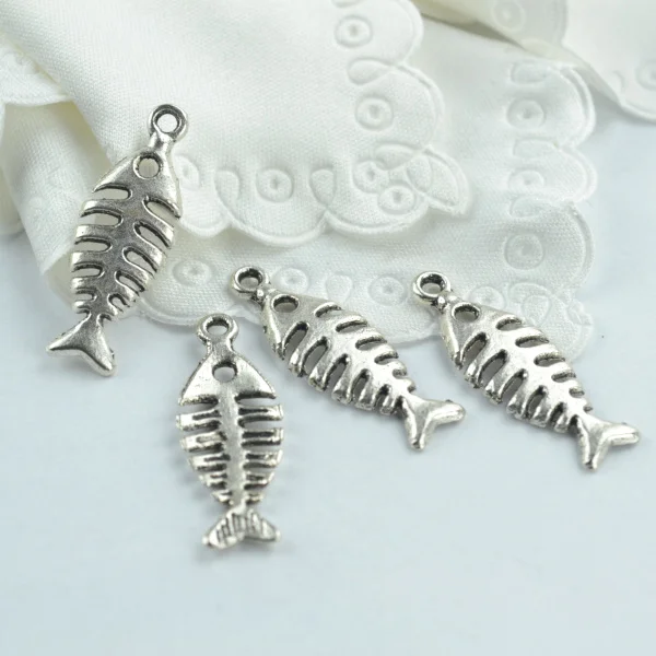 Подвески в виде рыбок металлические подвески ручной работы винтажные тибетские