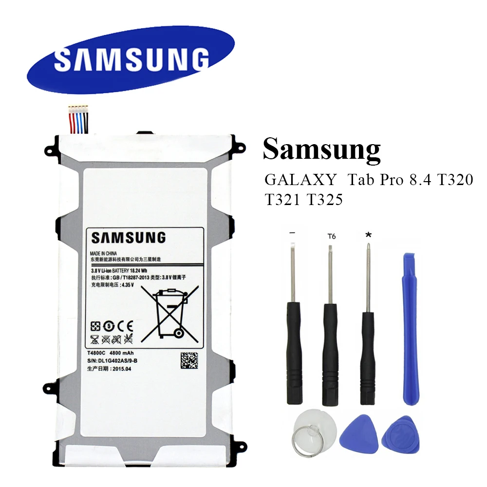 Оригинальный samsung Tablet Батарея для Galaxy Tab Pro 8 4 SM T320 T321 T325 T4800E T4800C Одежда высшего