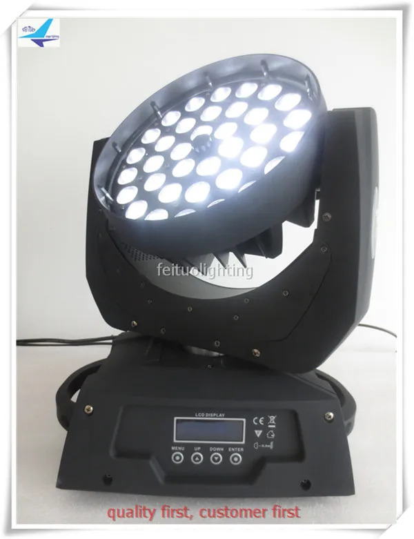 Светодиодные световые эффекты 36x10w lyre wash rgbw 4 в 1 dmx с подвижной головкой led wash zoom