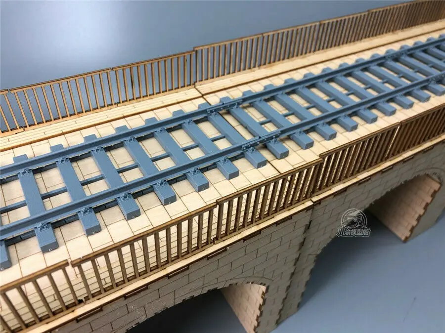 Масштаб 1/35 Железнодорожный Камень арка мост диотома деревянная сборка набор