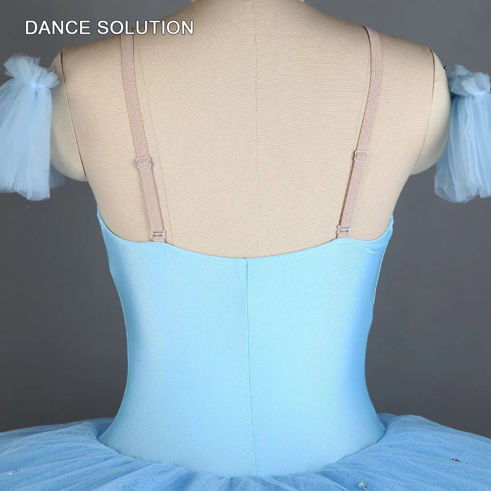 Профессиональное балетное платье-пачка лиф из спандекса с блинной юбкой-пачкой