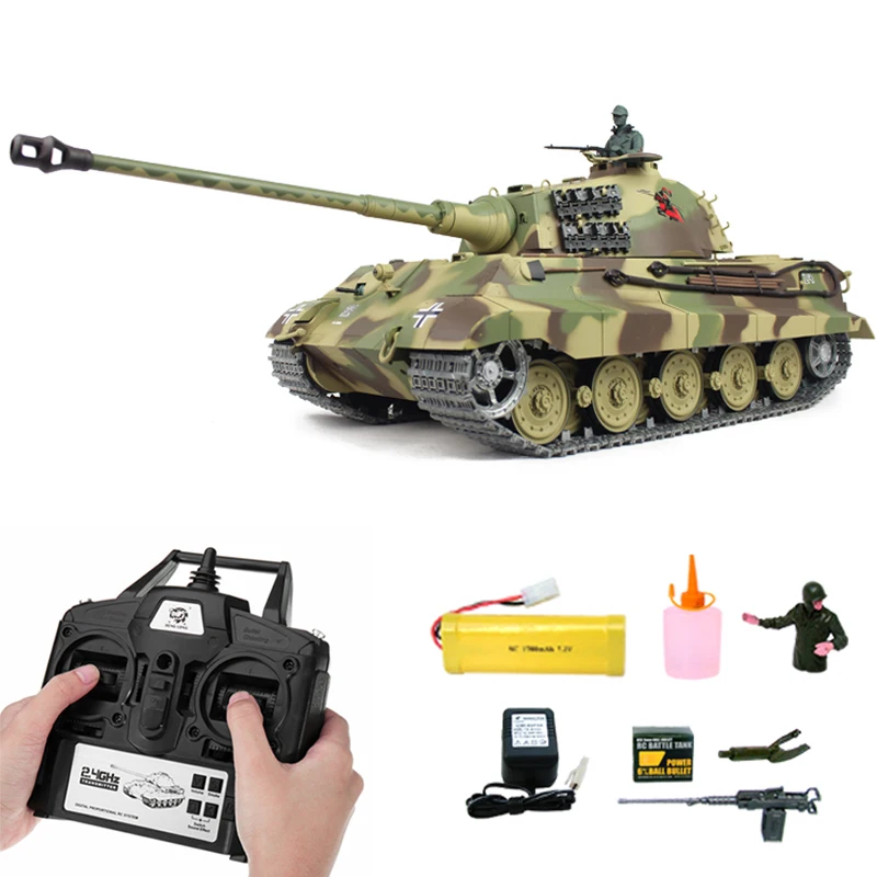 HengLong металлический немецкий Король тигр Henschel RC тяжелый танк Профессиональный 3888A