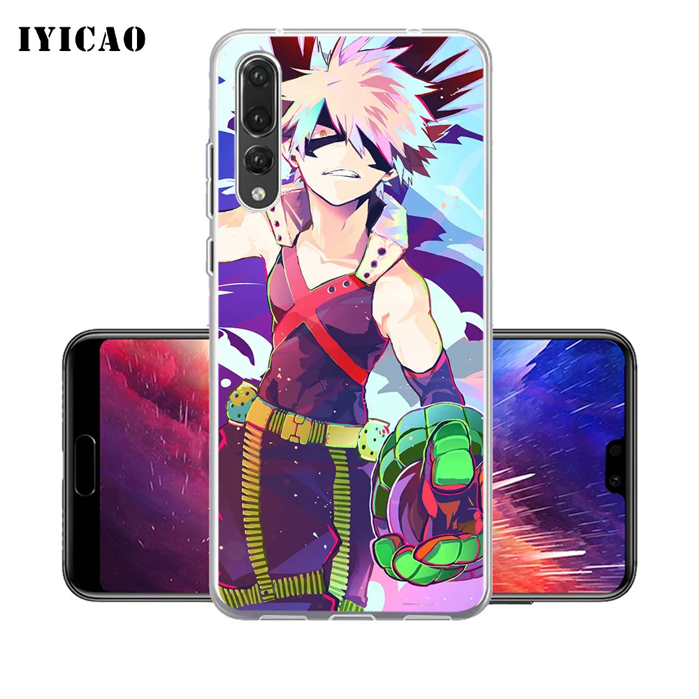 IYICAO My Hero Academia Soft Silicone Phone Case for Huawei P30 P20 Pro P10 P9 P8 Lite P Smart TPU Cover | Мобильные телефоны и