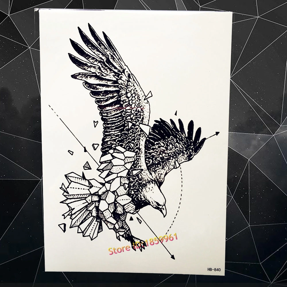 Dreamcatcher Feather Temporary Tattoo Women Body Art Fake Tatoo Arm Big Dream Catcher Wolf Waterproof Black Flash Sticker | Красота и