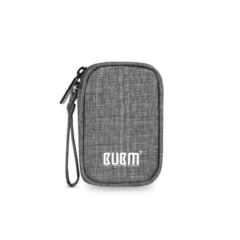Rectangle gray BUBM мини-сумка для путешествий, чехол для небольшой электроники и аксессуаров, наушники/кабели, сменный кошелек, сумка для путешествий - Цвет: Rectangle gray