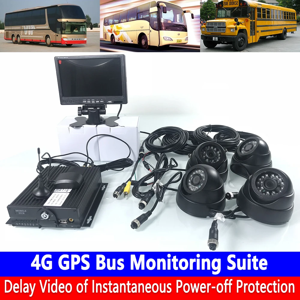 Тяжелая техника/автобус/прицеп 4G GPS автобус мониторинга Комплект - Цена: 14 761,85 руб.