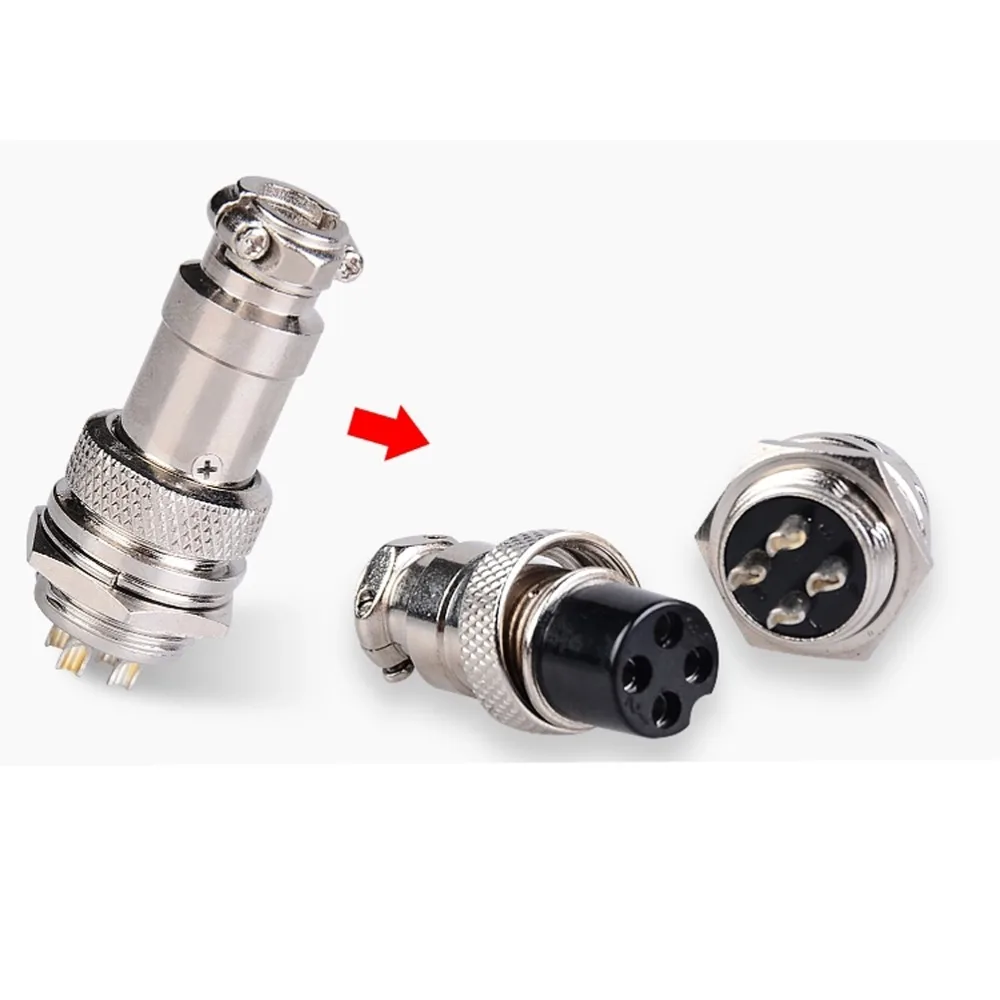 YIDATON 5 компл. XLR 4 Pin 12 мм аудио кабель Разъем шасси крепление B021 | Мобильные телефоны