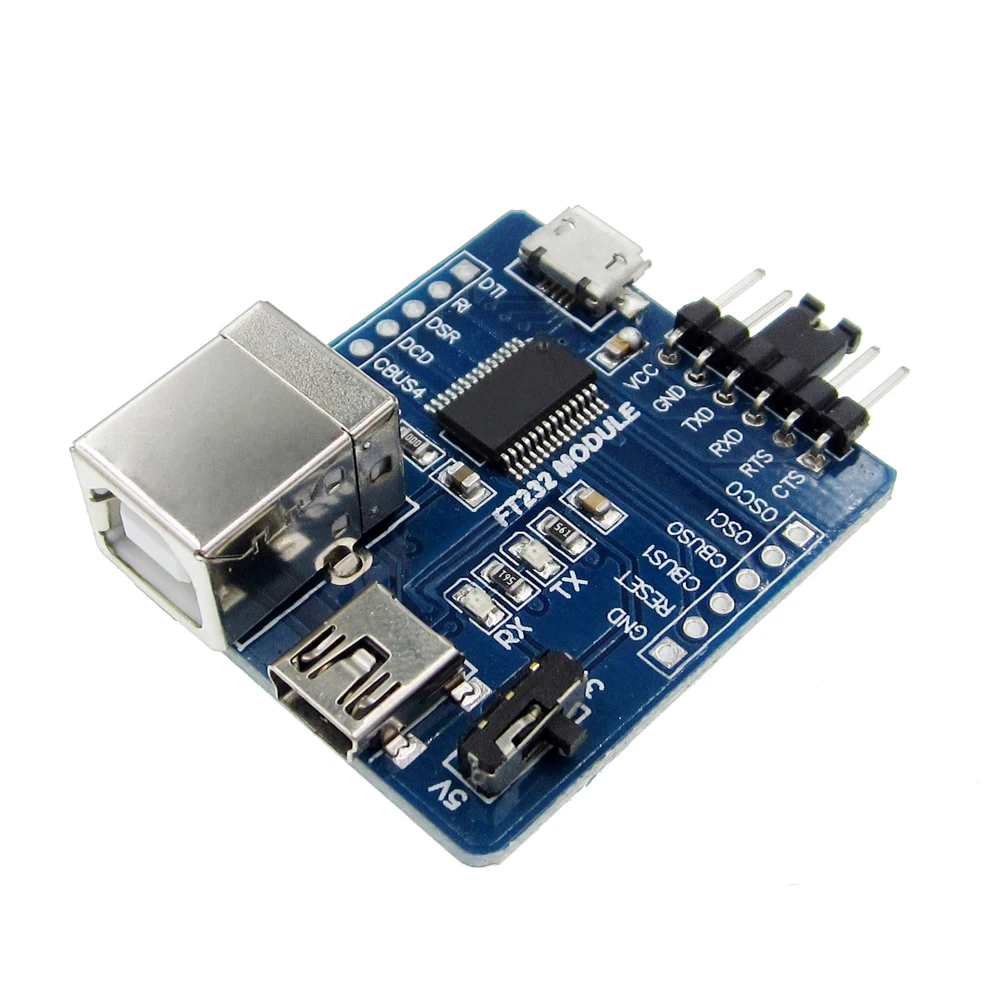 Модуль FT232 3 в 1 модуль с последовательным портом USB/мини/micro 5 шт. | Компьютеры и офис