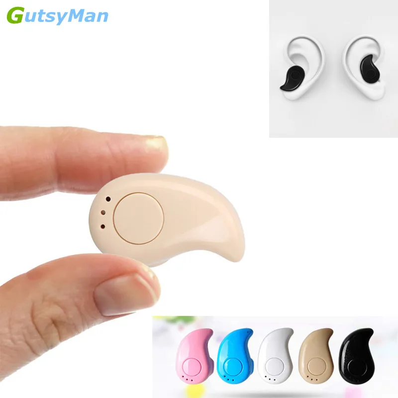 GutsyMan S530 мини Беспроводной Bluetooth наушники вкладыши спорта с микрофоном гарнитура