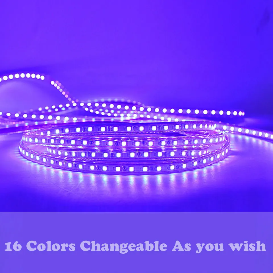 GD светодиодный полосы светильник IP65 5 м 6 7 8 9 10 11 12 13 RGB 5050 Водонепроницаемый