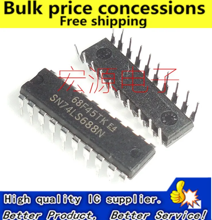 Бесплатная доставка 10 шт./лот SN74LS688N HD74LS688P SN74HC688N 74LS688 74HC688 DIP 20 IC|Защита экрана| |
