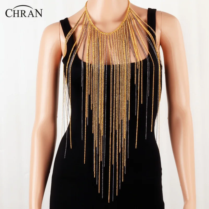 Женский бюстгальтер Chran Chainmail Rave Top ожерелье с кисточками пляжные цепочки для