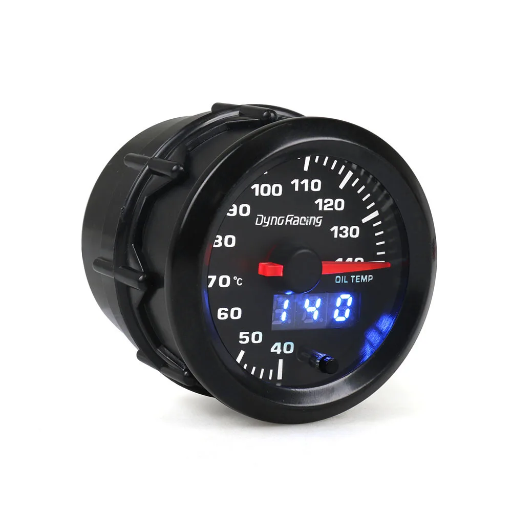 Dynoracing двойной дисплей 52 мм 7 цветов маслометр 40-140 градусов Цельсия измеритель