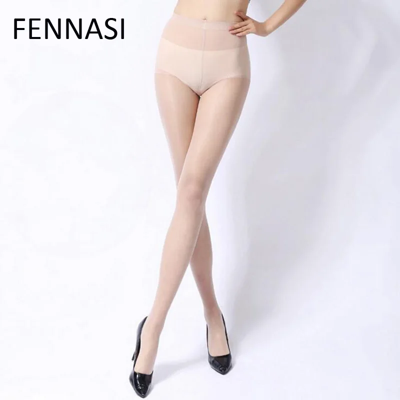 FENNASI Нейлоновые женские блестящие колготки модные сексуальные бесшовные
