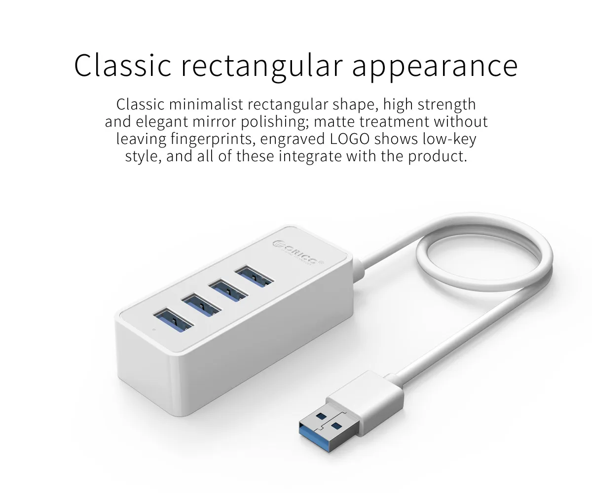 Usb 3,0 4-портовый USB3.0Splitter/hub type-A* 4 USB источник питания, защищены 5V Micro B мощность, W5P-U3